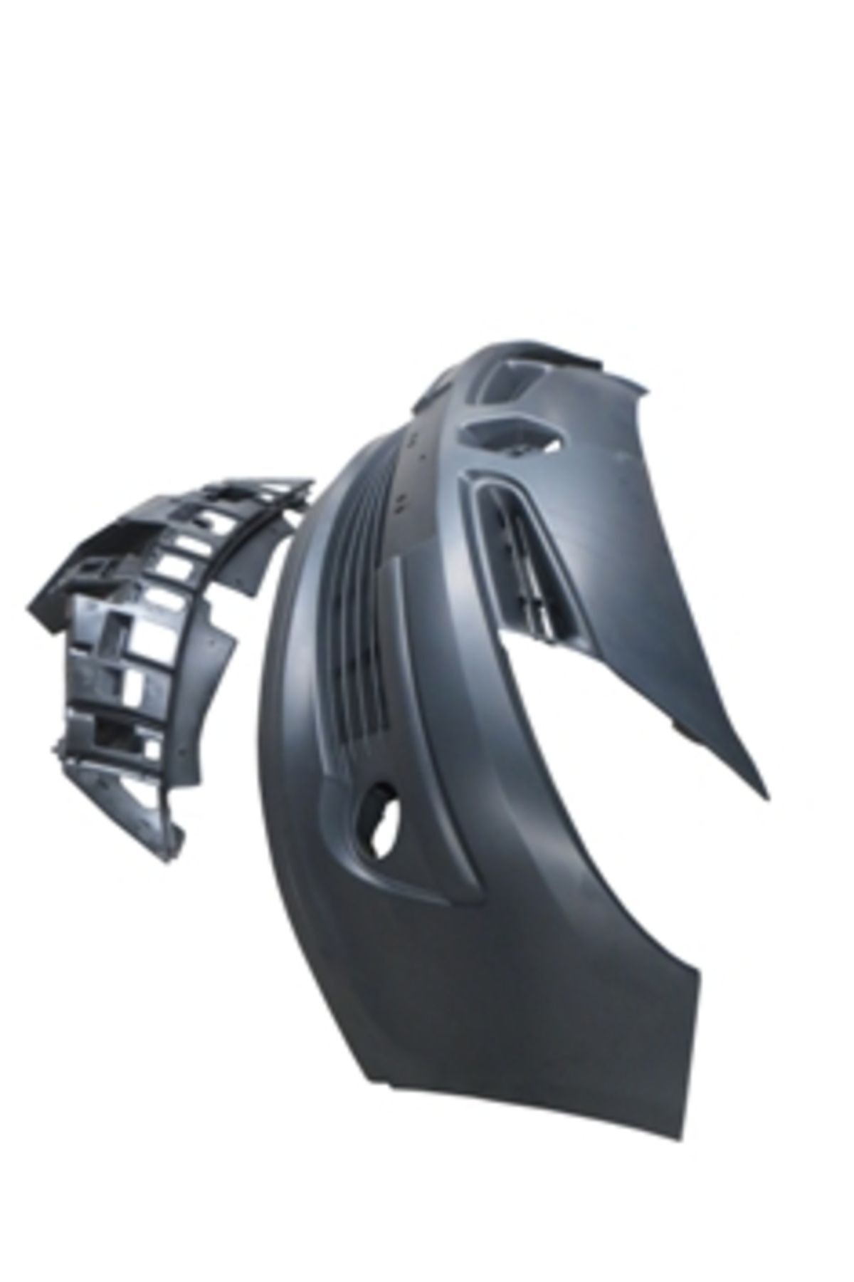 Renault Clıo-3-hb-06/09; Ön Tampon Siyah Sis Delikli Kendinden Bantlı Panjur Iç Braketli 7701208681