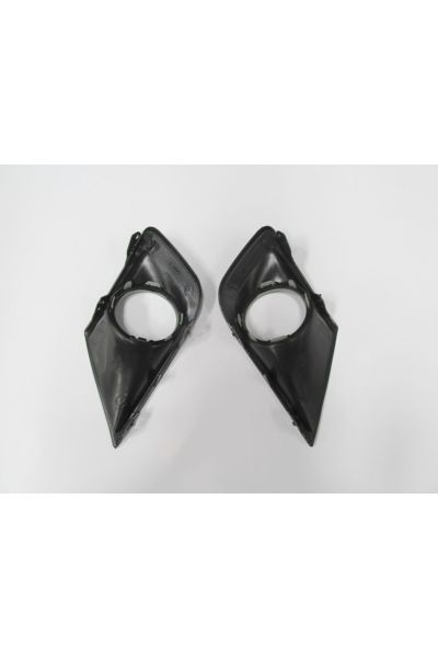 Peugeot 207- 09/12; Sis Lamba Kapağı Sağ/sol Set (2 PARÇA) Sis Delikli Çerçevesi Gri 7452.zz