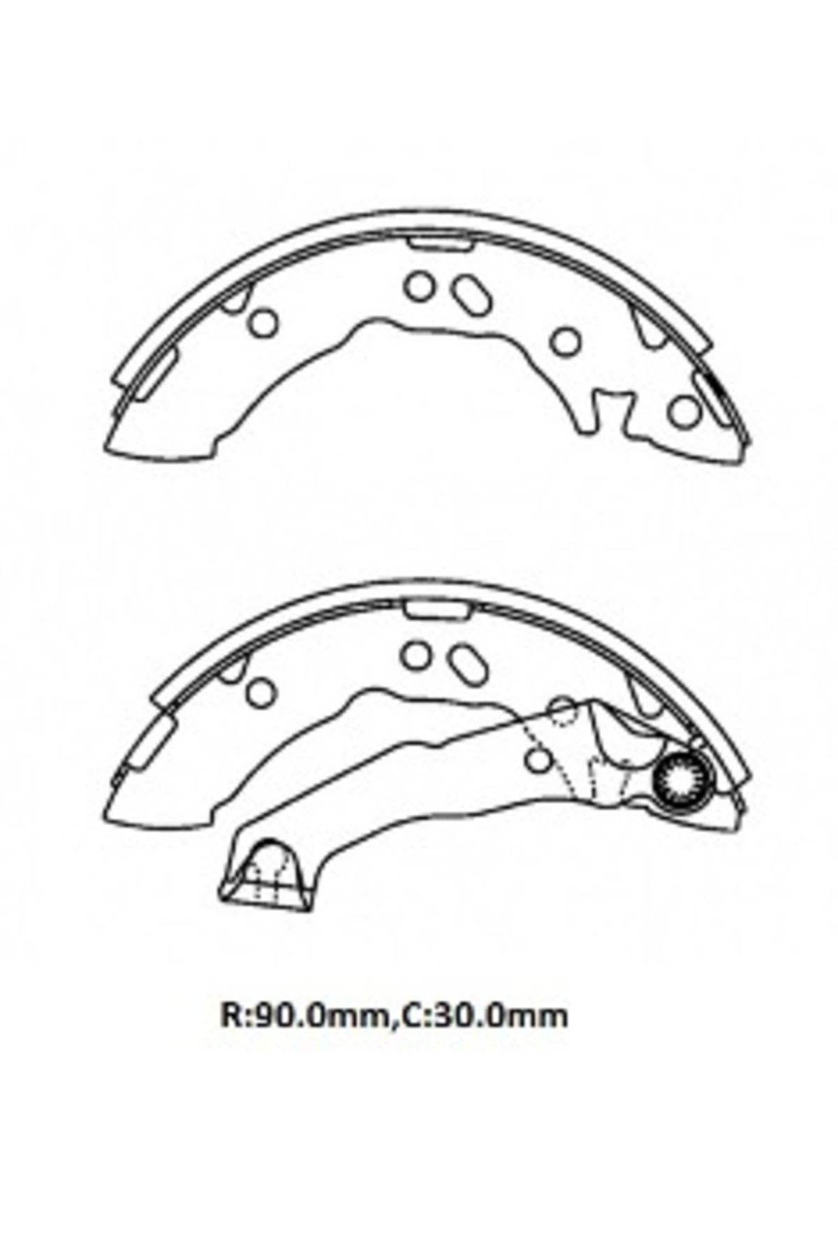 Hyundai Atos 98/03 Arka Fren Pabucu (90x30) (Daıwa)