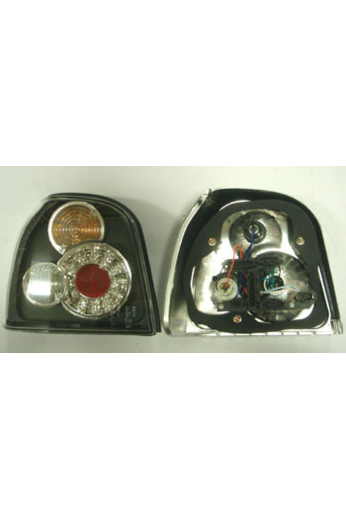 Volkswagen Golf 3 92/98 Modifiye Stop Lambası Sağ/sol Set 2 Parça Ledli Siyah (Tyc)