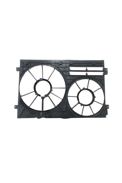 OCTAVIA- 05/09; RADYATÖR VE KLİMA FAN DAVLUMBAZI BOŞ GÖVDE (ÇİFTLİ) (300W 363MM)