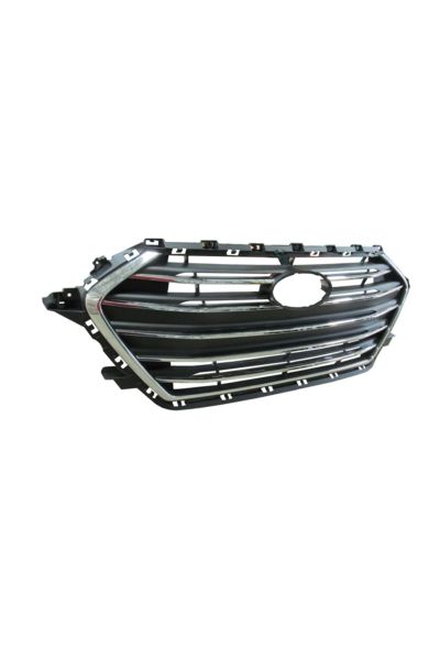 Hyundai Elantra 16/18 Ön Panjur Siyah Nikelaj Çıtalı (Bfn)