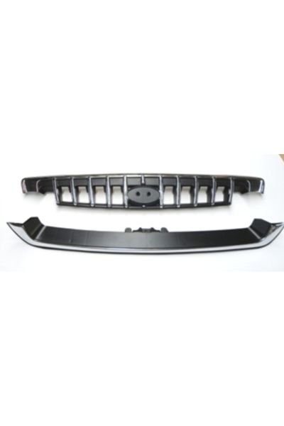 Hyundaı Starex- Minibüs- 98/08; Ön Panjur Alt/üst 2 Parça (NİKELAJLI IÇ PETEKLERİ SİYAH) 86565-4a511